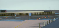 Alex Lowery, West Bay 244, 2011, oil on linen, 46 x 96 cm