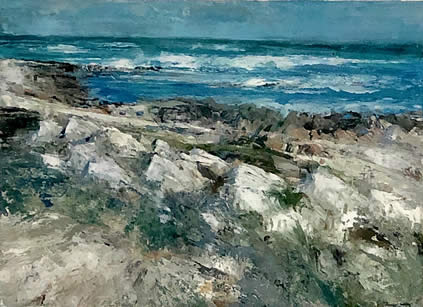 Donald Teskey, Cape Agulhas 2 (South Africa), 2019, acrylic on paper, 76 x 105 cm