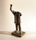 Liane Lang, Beheaded, Kwame Nkruma of Ghana, bronze, ed. of 3, 15 x 10 x 10 cm