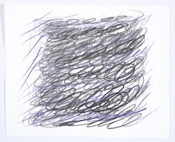 Abstract Pencilling II - with Purple by Simon Lewty <span class='artist-suffix'>1941-2021</span>