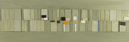 Wilhelmina Barns-Graham, Birsay II, 1982, acrylic on hardboard (collage), 35.5 x 106 cm